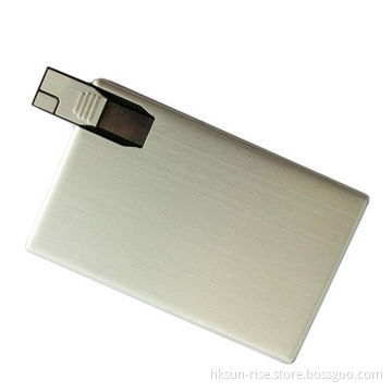 USB Flash Drive, Available in Credit Card-shaped, 512MB Capacity